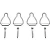 Window Screen Bottom Latch, Aluminum With Mill Finish, 6-Pk.