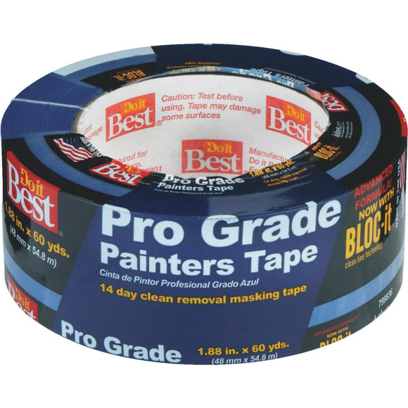 Do it Best Pro Grade 1.88 In. x 60 Yd. Blue Painter's Masking Tape