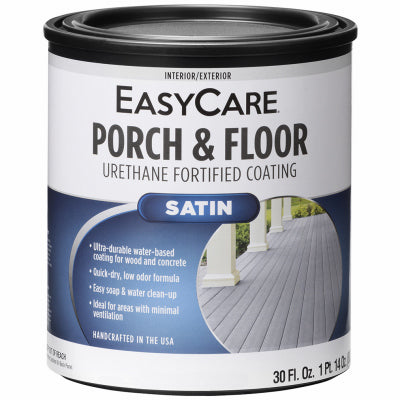 True Value Easy Care Porch & Floor Interior/Exterior Coating Urethane Fortified White Pastel Base Satin