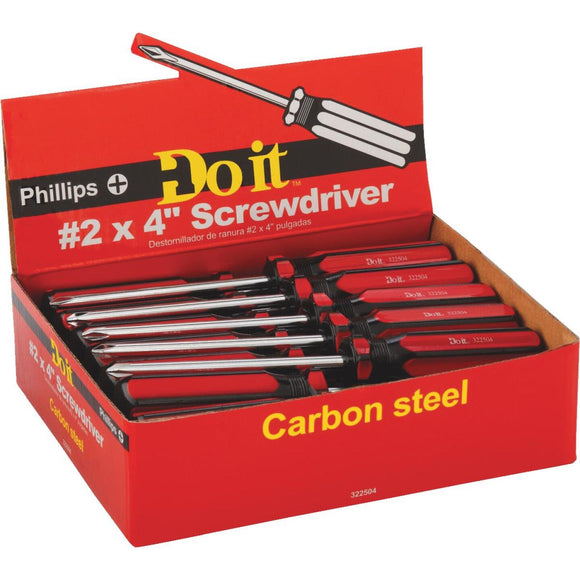 Do it #2 x 4 In. Phillips Screwdriver Inpulse Display
