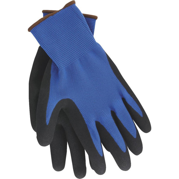 Do it Men's Large Grip Latex Coated Glove, Blue (3-Pack)