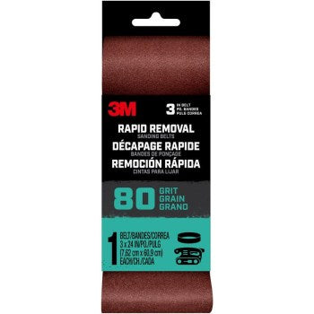 3M BELT3X241PK80 27391 3x24 80g Sand Belt