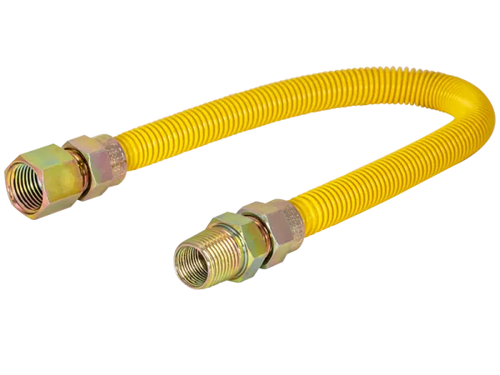 Eastman 1/2 in. OD Epoxy-Coated Gas Connector - FIP x MIP
