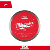 Milwaukee 7 Continuous Tile Diamond Blade
