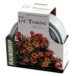 Drip Watering Tubing, White Poly, .25-In. x 50-Ft.