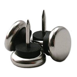 TruGuard Nail-On Cushion Metal Base Furniture Glides