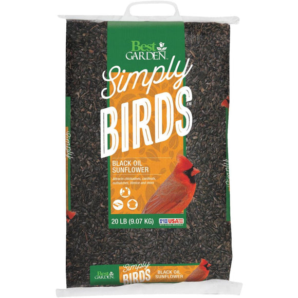 Best Garden 20 Lb. Black Oil Sunflower Wild Bird Seed